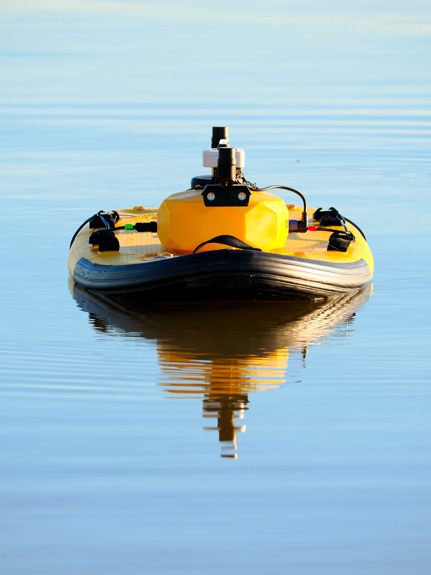 A configured Surfbee vessel operating on calm water