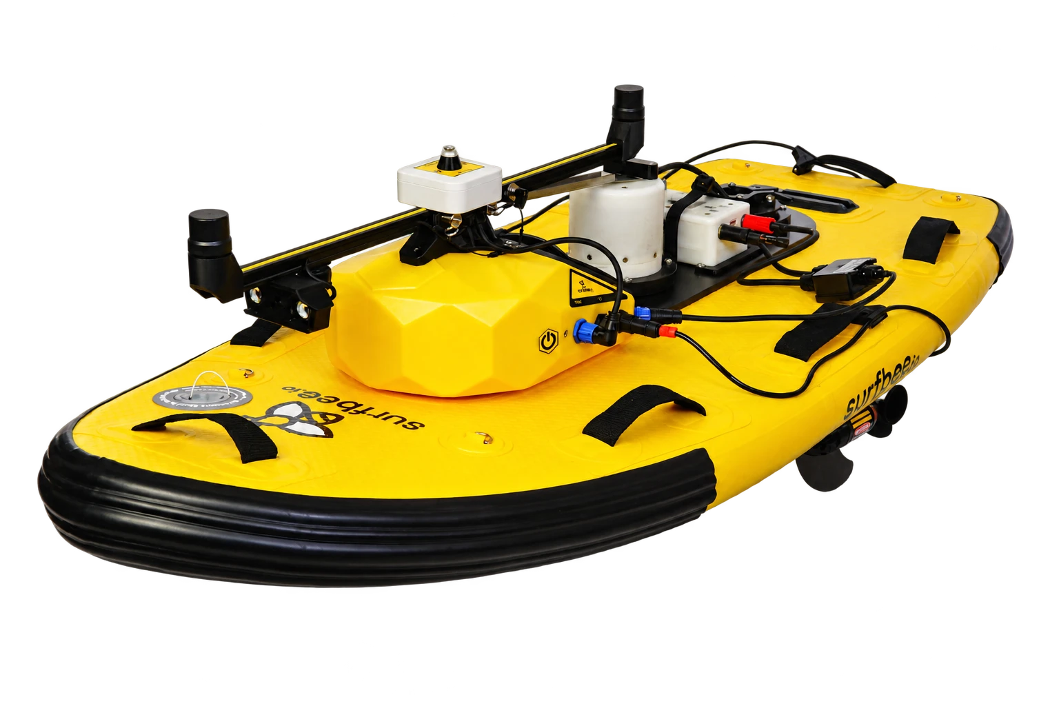 Flow Duet viewed from the front-left in a multi-payload configuration