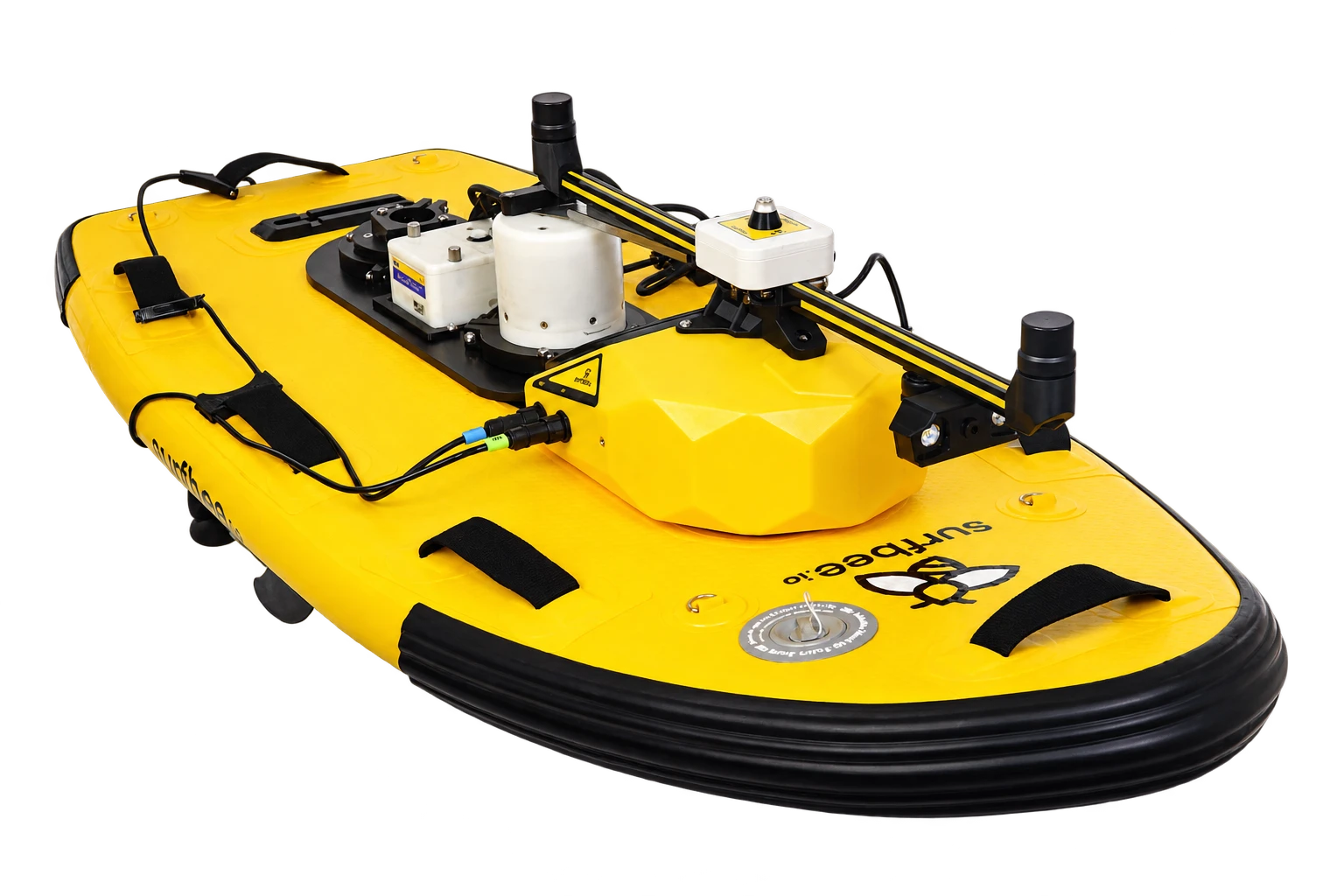 Side view of the Flow Duet multi-payload autonomous surface vehicle